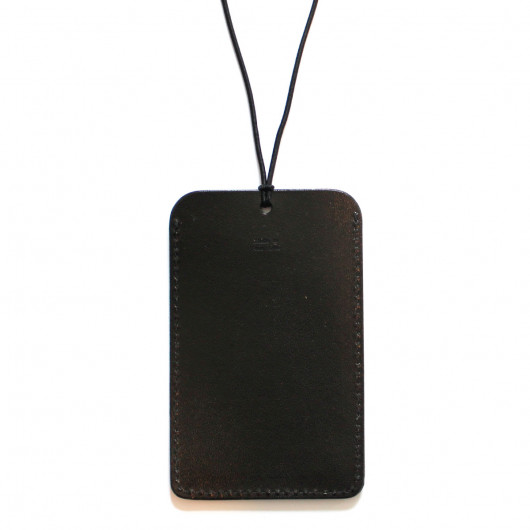 Aus Made Leather Luggage Tags Black